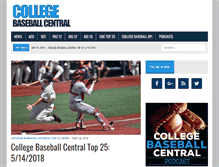 Tablet Screenshot of collegebaseballcentral.com